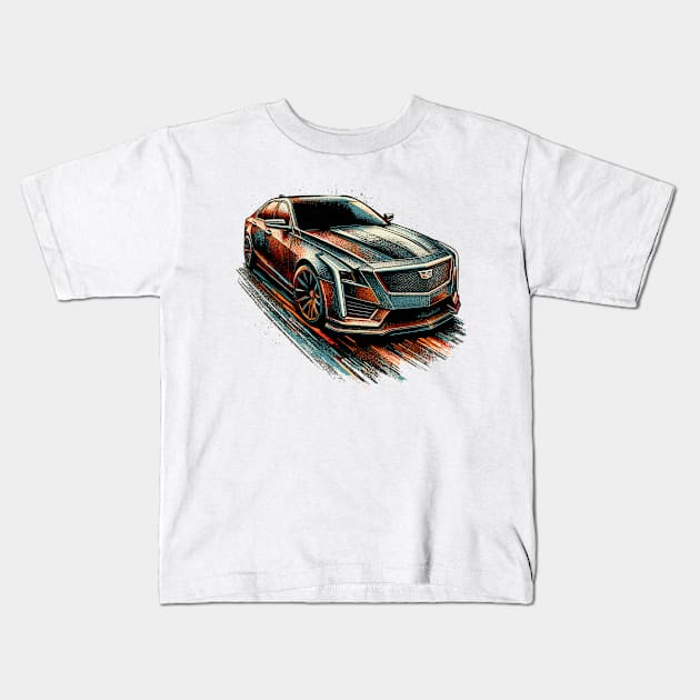 Cadillac CT6 Kids T-Shirt by Vehicles-Art